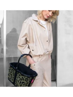 carrybag xs - Einkaufskorb 21 cm (teddy leo olive) in teddy leo olive