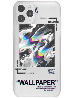 Case für iPhone 11 in Transparent/ Bunt