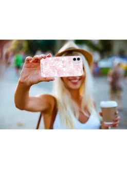 Case für iPhone 11 in Weiß/ Rosa