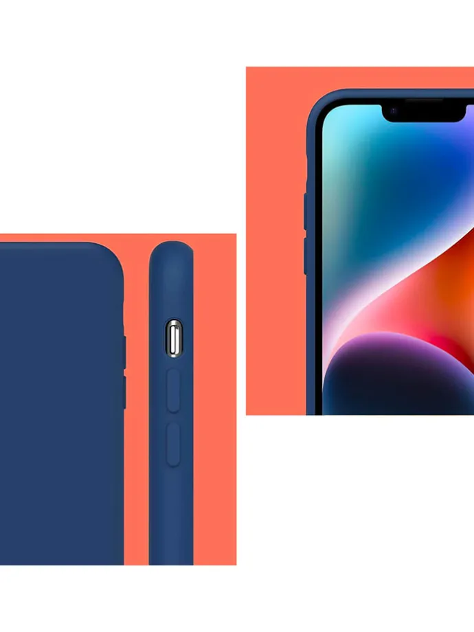Case mit Kordel für iPhone 13 PRO in Dunkelblau