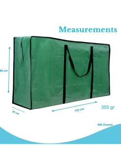 Christbaum Aufbewahrungstasche Tannenbaum - Größe 135 x 34 x 68 cm in Grün