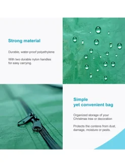 Christbaum Aufbewahrungstasche Tannenbaum - Größe 135 x 34 x 68 cm in Grün