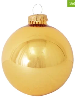 Christbaumkugeln in Gold - 8 Stück
