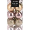 Christbaumkugeln in Rosa/ Gold - 20 Stück - Ø 4 cm