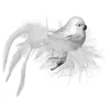 Christbaumornament "Glasvogel" in Weiß - (L)15 cm