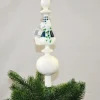 Christbaumspitze Glas 34cm Spitze Bär Krug