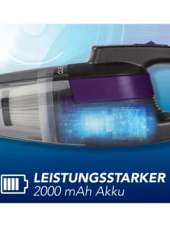 CLEANmaxx Akku-Handstaubsauger - kabel- & beutellos - mit EPA-Filter & LED-Licht