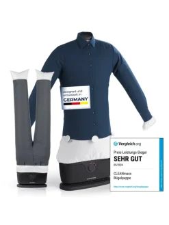 CLEANmaxx Bügler für Hemden, Blusen & Hosen - Schwarz