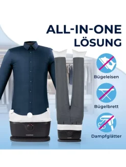 CLEANmaxx Bügler für Hemden, Blusen & Hosen - Schwarz