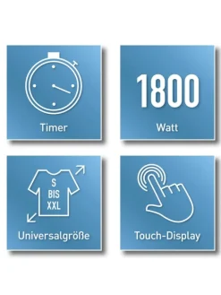 CLEANmaxx Bügler mit Dampffunktion - 2 Bügelprogramme - Weiß