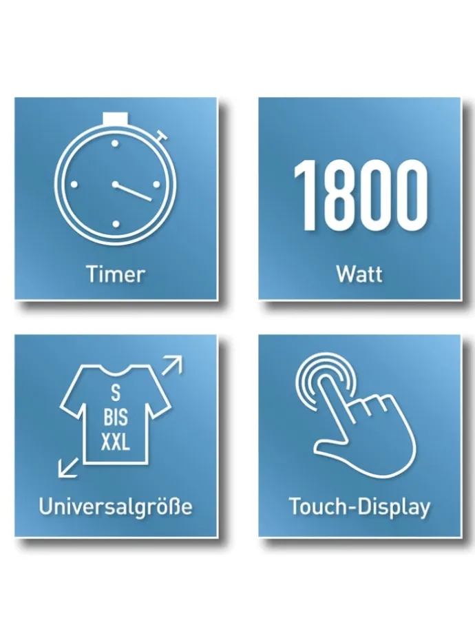 CLEANmaxx Bügler mit Dampffunktion - 2 Bügelprogramme - Weiß