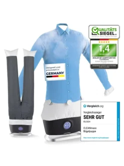 CLEANmaxx Bügler mit Dampffunktion für Hemden & Blusen + Bügler-Aufsatz für