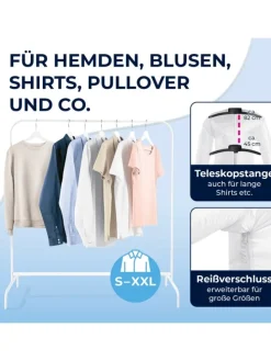CLEANmaxx Bügler mit Timerfunktion für Hemden & Blusen - silber/schwarz