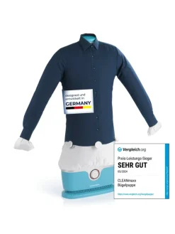 CLEANmaxx Bügler mit Timerfunktion für Hemden & Blusen - Blau