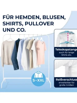 CLEANmaxx Bügler mit Timerfunktion für Hemden & Blusen - Blau