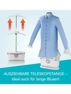 CLEANmaxx Hemden-Bügler mit Timerfunktion - silber/weiß