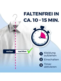 CLEANmaxx Hemdenbügler PRO STEAM - automatisch auffrischen, trocknen und bügel