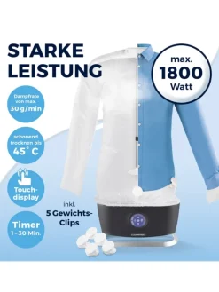 CLEANmaxx Hemdenbügler PRO STEAM - automatisch auffrischen, trocknen und bügel