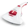 CLEANmaxx Milben-Handstaubsauger mit UV-C-Licht inkl. 2 Ersatzfilter - weiß/rot