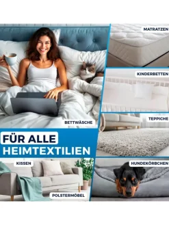 CLEANmaxx Milbensauger Vibration - entfernt 99,9 % aller Milben - mit UV-C-Licht