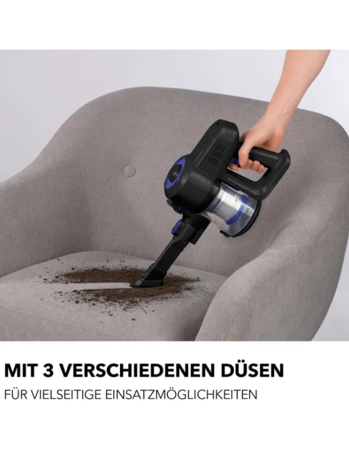 CLEANmaxx Zyklon-Staubsauger - schwarz/blau