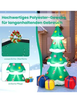 180cm aufblasbarer LED Weihnachtsbaum in Grün