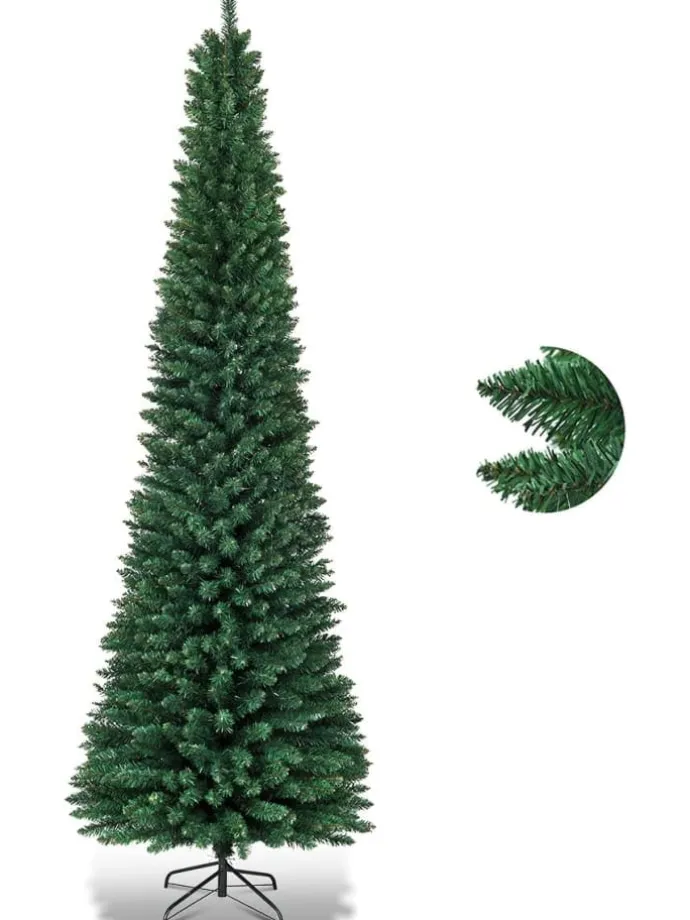 270cm Bleistift Weihnachtsbaum in Grün