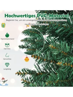 270cm Bleistift Weihnachtsbaum in Grün