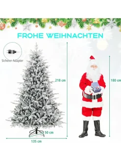 210cm Künstlicher Weihnachtsbaum in Grün