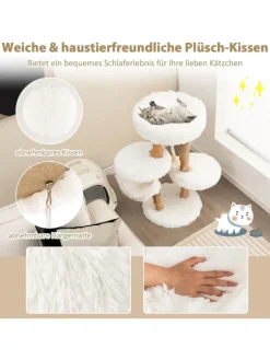 87cm Kratzbaum in Weiß