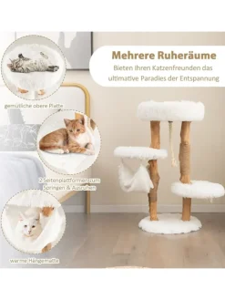 87cm Kratzbaum in Weiß