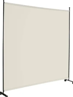 184cm Raumteiler auf Rollen in Beige