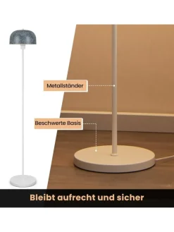 146cm Stehlampe in Grau