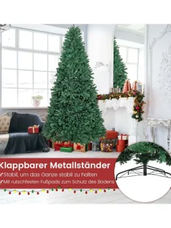 270cm Weihnachtsbaum Christbaum in Grün