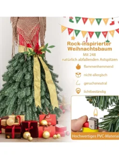 150cm Weihnachtsbaum in Schneiderpuppen-Optik in Bunt