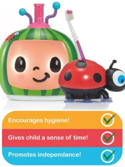 Cocomelon - singender Zahnbürstenhalter und Seifenspender in mehrfarbig