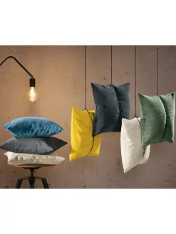 Cord Kissenhülle 2er-Pack Glasgow in jade