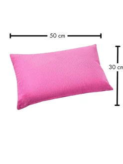 Cordkissen "Wanja" in Pink - (L)50 x (B30 cm