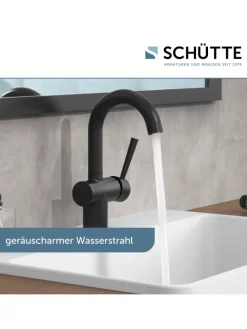 CORNWALL Waschtischarmatur, Schwarz matt