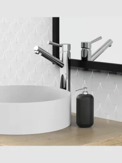 CORNWALL Waschtischarmatur, Chrom, für Aufsatzwaschbecken