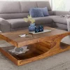 Couchtisch BOHA Massiv-Holz 118 cm breit Wohnzimmer-Tisch in Massivholz