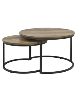 Couchtisch Christchurch in Braun (H)47cm (B)74cm (L)74cm