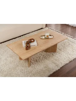 Couchtisch in Hellbraun - (B)119 x (H)40 x (T)60 cm