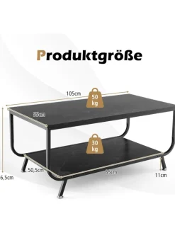 Couchtisch in Schwarz