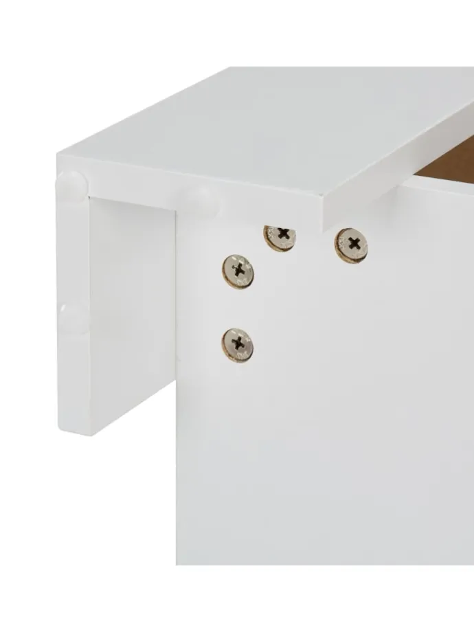 Couchtisch in Weiß - (B)98 x (H)42 x (T)50 cm