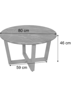 Couchtisch MCW-M61 Laminat Melamin Ø80cm