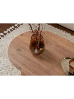 Couchtisch ''Sable'' in Hellbraun - (B)119 x (H)39,8 x (T)60 cm