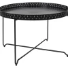 Couchtisch "Seville" in Schwarz - (H)48 x Ø 78 cm