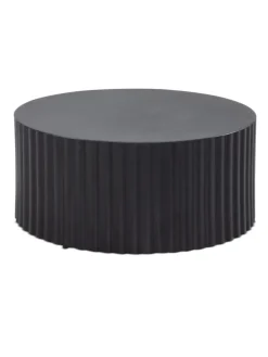 Couchtisch 67x67x31 cm Metall Sofatisch Rund, Design