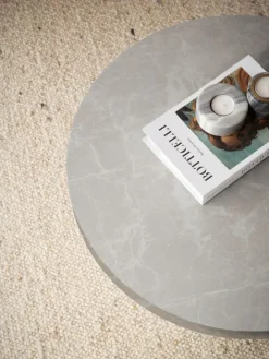 Couchtisch 60x60x30 cm Sandfarben Sofatisch in Stein-Optik Modern, in Beige